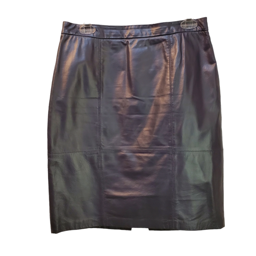 Giuliana Ranic Gray Leather Skirt Size 8